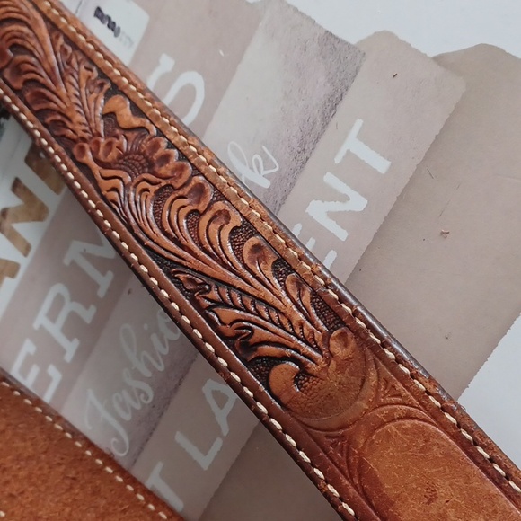 Vintage Custom  Tooled Belt main image 15
